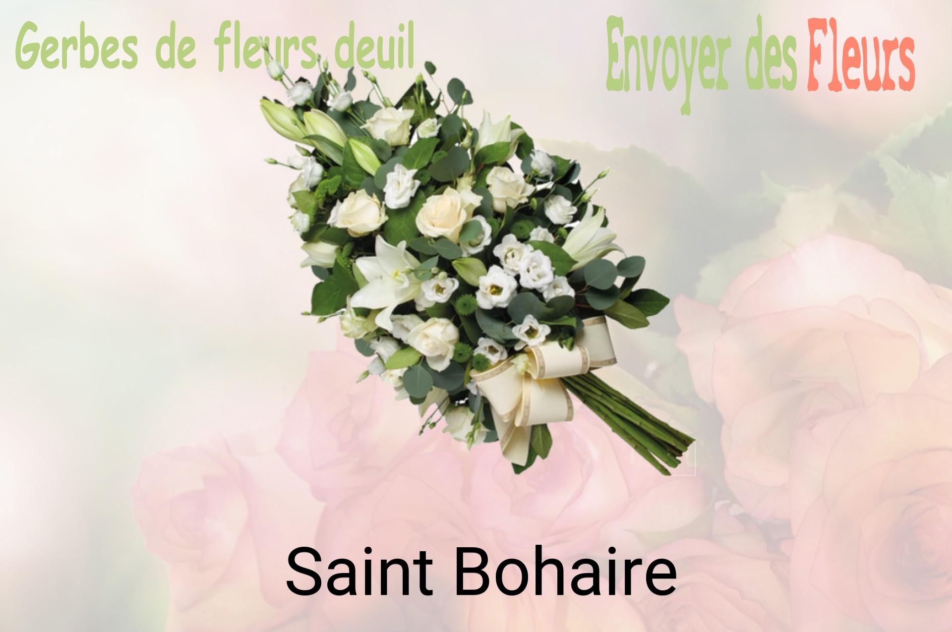 Gerbe de fleurs de deuil livrée à Saint-Bohaire